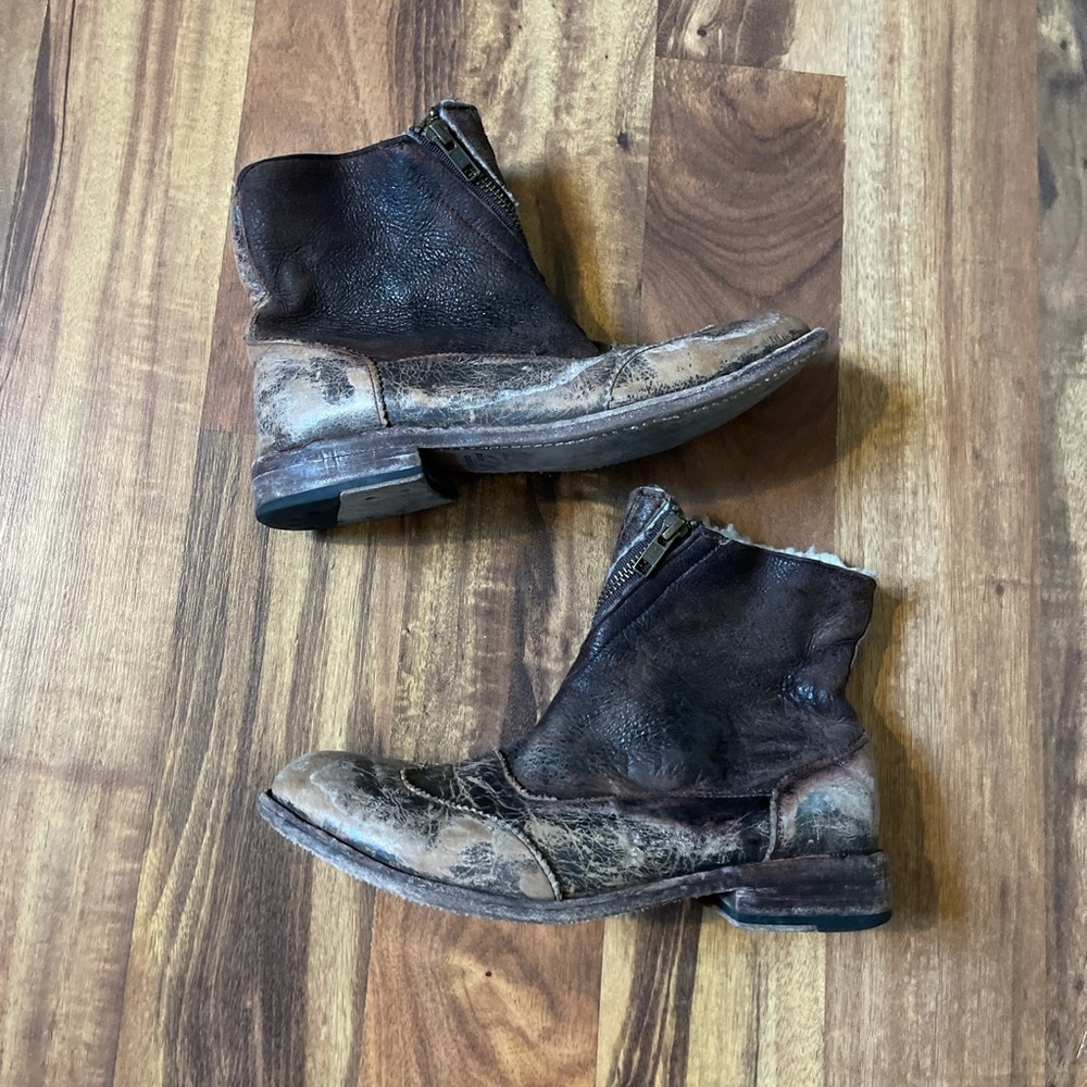 Bed Stu Women’s Fleece Lined Leather Boots